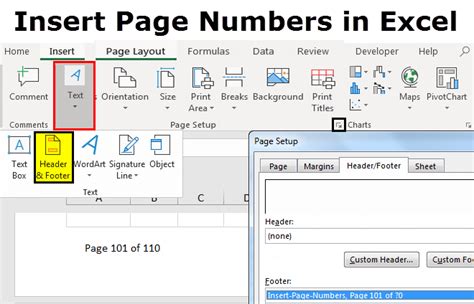 how to set page number in excel|How to insert page numbers in Excel .